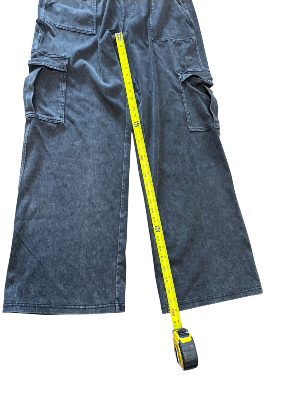 HALARA Charcoal Wide-Leg Stretch Comfortable Cargo Pants XL - Picture 7 of 15